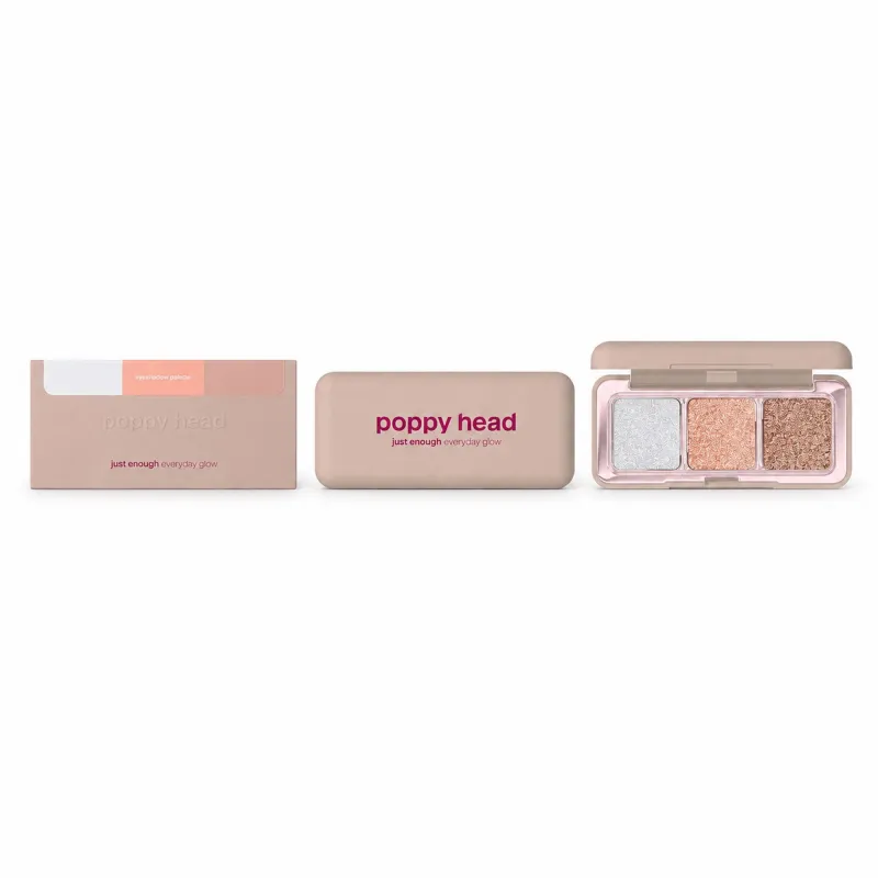 POPPY HEAD JUST ENOUGH EVERYDAY GLOW EYESHADOW PALETTE PALETA BŁYSZCZĄCYCH CIENI DO POWIEK 4,8G - Bild 2