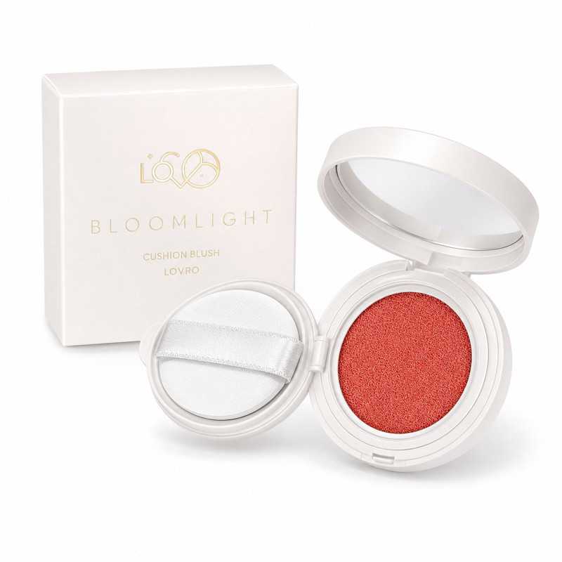 LOVRO BLOOMLIGHT CUSHION BLUSH RÓŻ DO POLICZKÓW W PODUSZECZCE 01 APRICOT WHISPER 4.8G - Imagen 3