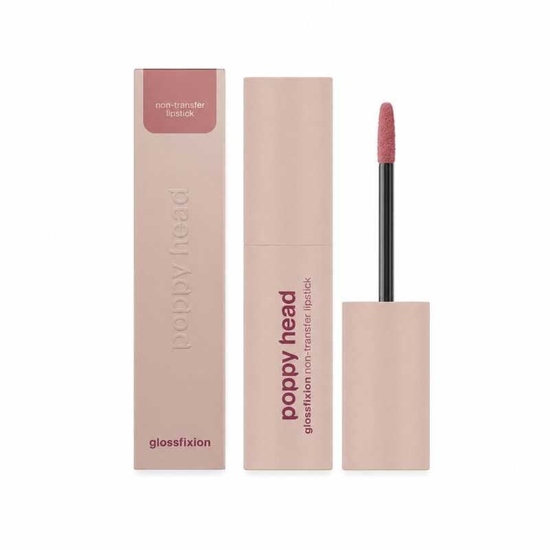 POPPY HEAD NON TRANSFER LIPSTICK GLOSSFIXION ZASTYGAJĄCA PŁYNNA POMADKA DO UST O WINYLOWYM ZAKOŃCZENIU 03 KISSIT - Изображение 2