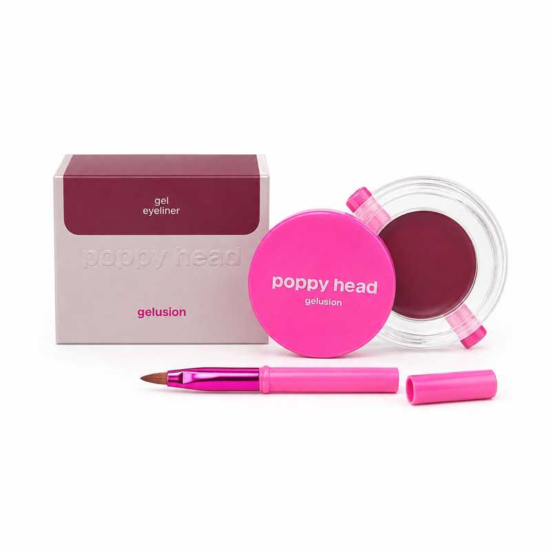 POPPY HEAD GELUSION EYELINER W ŻELU Z PĘDZELKIEM 03 MAROONED 5G - Imagen 3