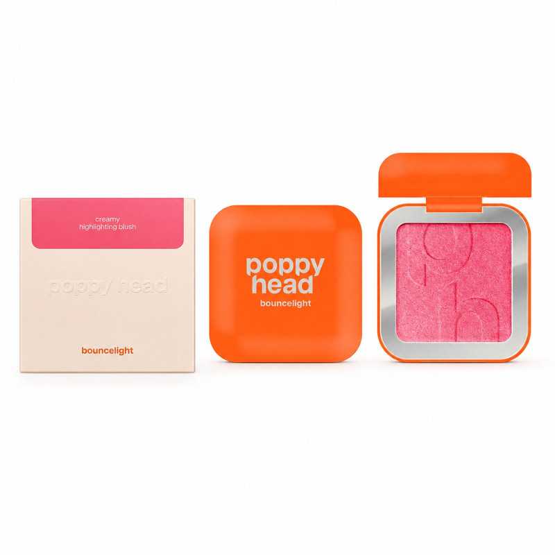 POPPY HEAD BOUNCELIGHT CREAMY HIGHLIGHTING BLUSH KREMOWY RÓŻ ROZŚWIETLAJĄCY 03 CHEEKUP - Изображение 3