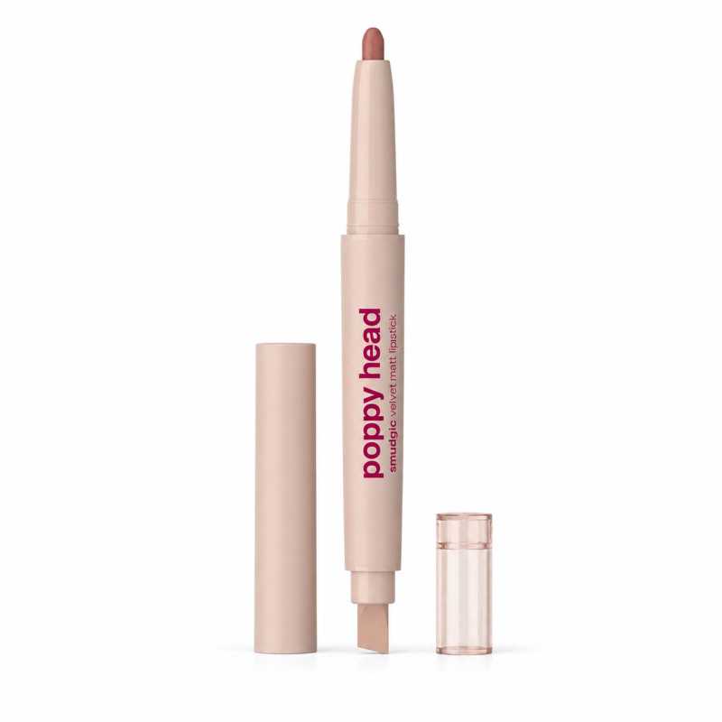 POPPY HEAD SMUDGIC VELVET MATT LIPSTICK MATOWA POMADKA W KREDCE 05 SOFT ENCHANT - Изображение 2