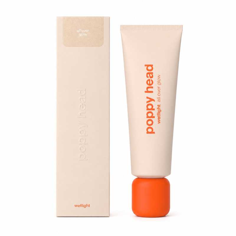 POPPY HEAD WETLIGHT ALL OVER GLOW PŁYNNY ROZŚWIETLACZ DO CIAŁA I TWARZY 01 GLOWSECCO 50ML - Изображение 3