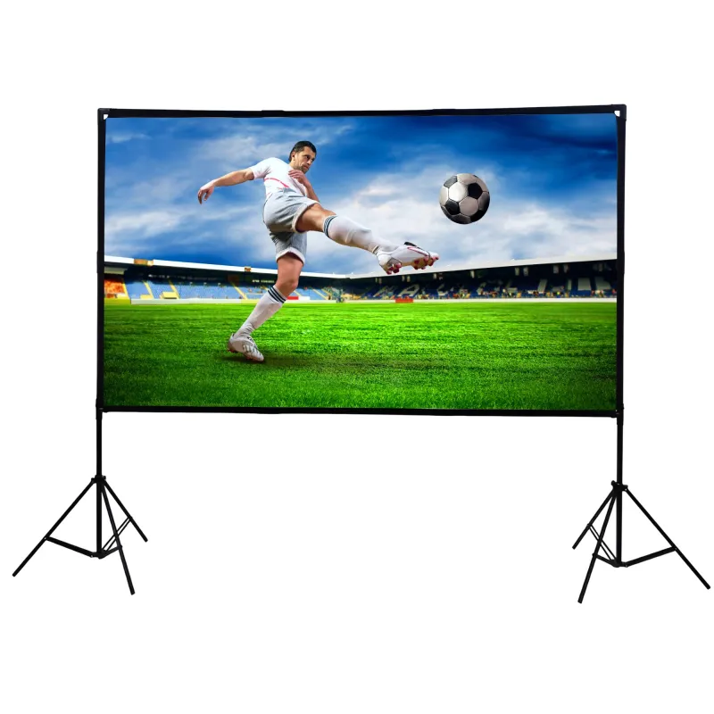 Extralink Foldable Projection Screen 84" PSF-84 Składany ekran projekcyjny 16:9, 186x105cm, biały