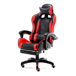 Extralink Gaming Chair PRO2 7006 Negro y rojo Silla gaming con reposapiés