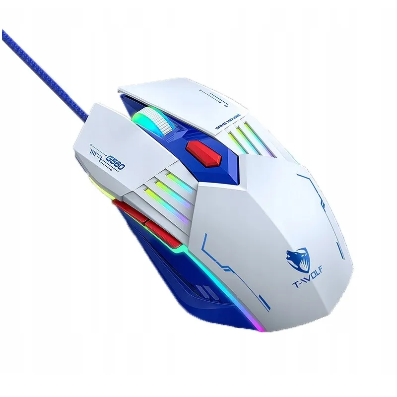 Extralink Gaming Mouse G560-2 Herní myš drátové, optické, 3200 dpi, 6 tlačítek, LED podsvícení