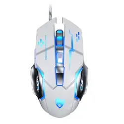 Extralink Gaming Mouse V6 Rato para jogos com fio, óptico, 6400 dpi, 6 botoes, retroiluminaçao LED