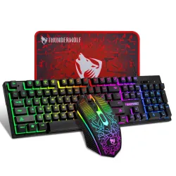 Extralink Gaming Set TF31 3in1 Conjunto teclado + ratón + pad luz de fondo LED