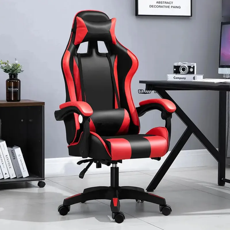 Extralink Gaming Silla de juego silla de oficina, giratoria, cubo, negro/rojo, G-522