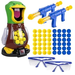 Extralink Hungry Duck Target shooting for child 2x gun, 48 balls, glasses