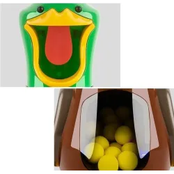 Extralink Hungrige Ente Zielschießen für Kinder 2x Pistole, 48 Kugeln, Brille