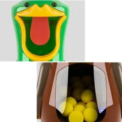 Extralink Hungrige Ente Zielschießen für Kinder 2x Gewehr, 24 Kugeln, Brille