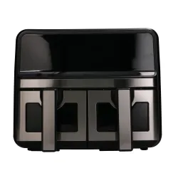 Extralink Home Air Fryer 9L Schwarz Heißluftfritteuse Doppelkammer, 2200W