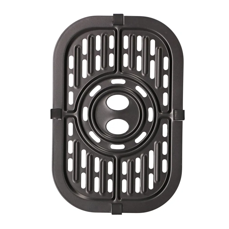 Extralink Home Air Fryer 9L Schwarz Heißluftfritteuse Doppelkammer, 2200W