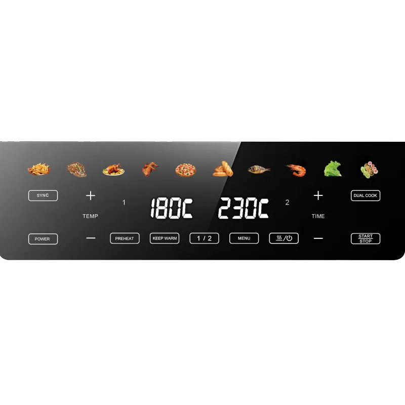 Extralink Home Air Fryer SJ-1000 PRO 10L EU Heißluftfritteuse (6.5L+3.5L) 2500W