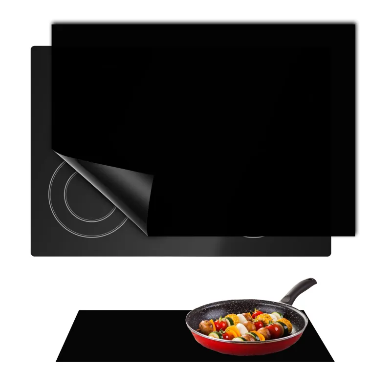 EXTRALINK HOME OCHRONNA MATA NA KUCHENKĘ INDUKCYJNĄ CZARNA 53X61 CM