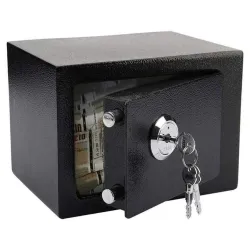 Extralink Home Home safe office, key box, safe deposit box, black, S-404