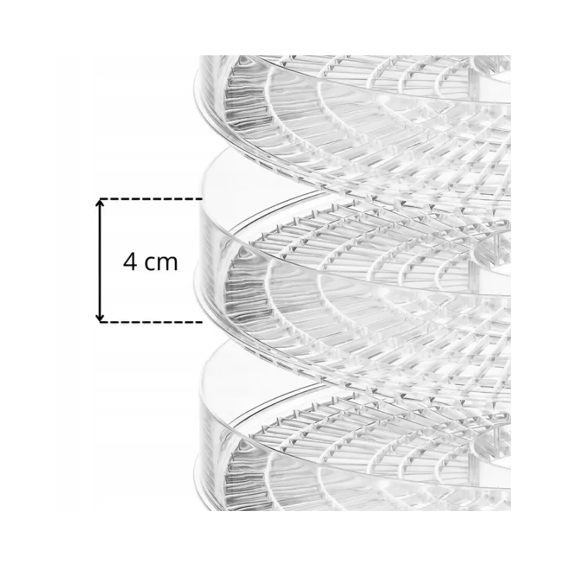 Extralink Home Suszarka do grzybów owoców warzyw ziół 500W + 5 sit 27cm, biała