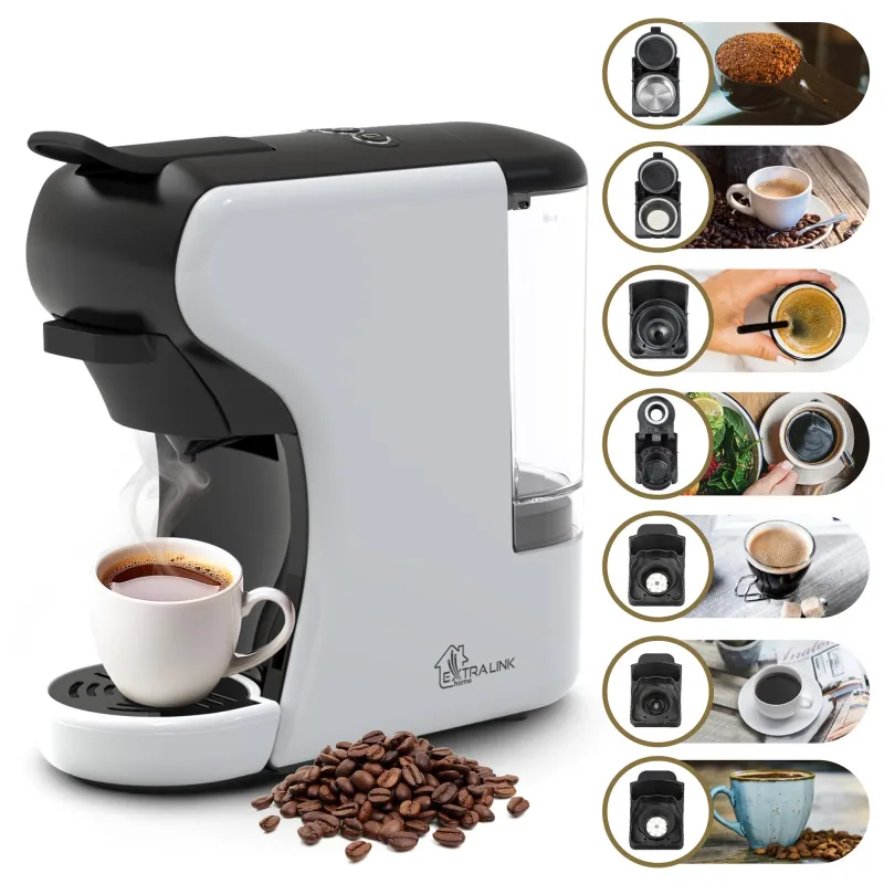 Extralink Home Universelle Kapselmaschine schwarz und weiß