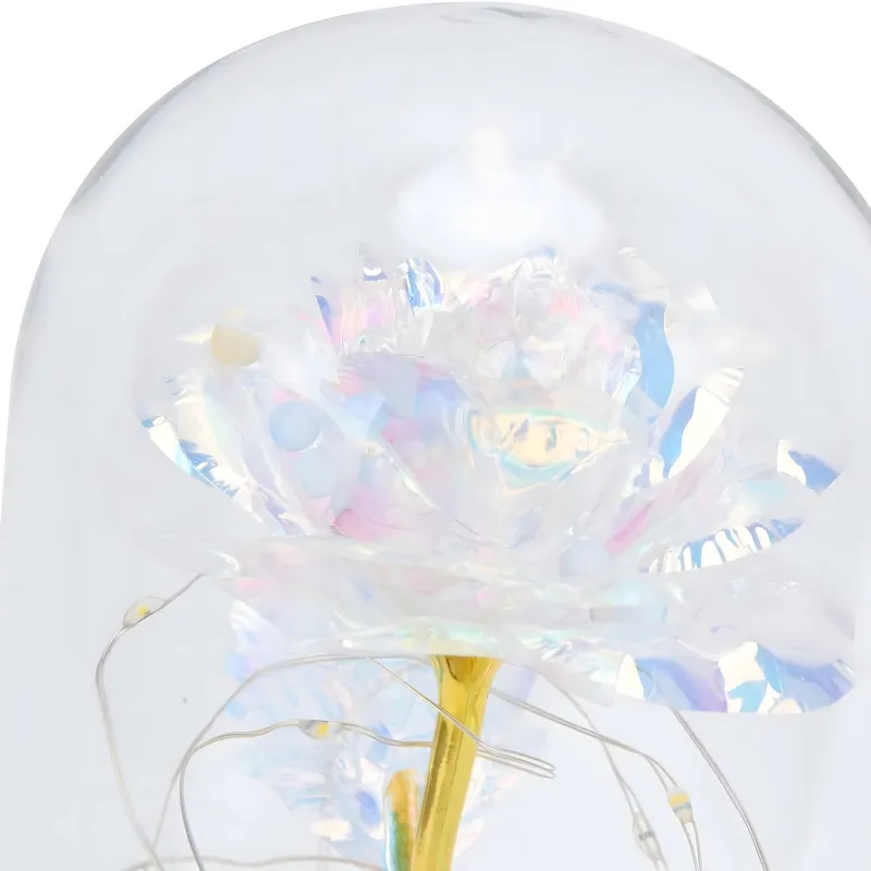 Eternal Rose in Glass Extralink Home, White LED Light