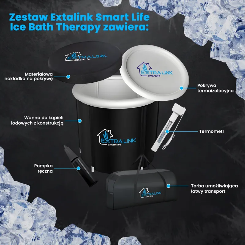 Extralink Foldable Ice Bath Tub for Cold Therapy