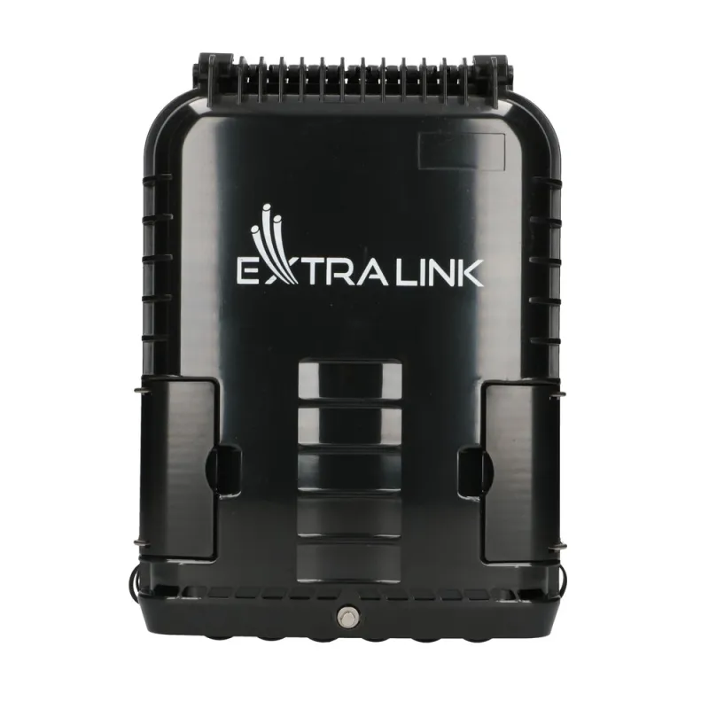 Extralink Jennifer Fiber optic terminal box 16 core, black, with connector