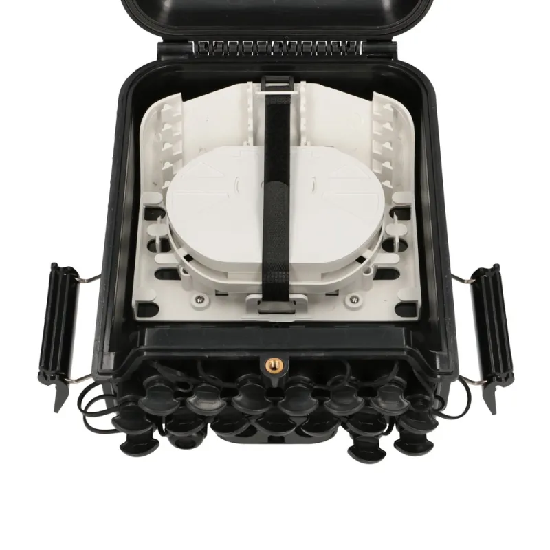 Extralink Jennifer Fiber optic terminal box 16 core, black, with connector