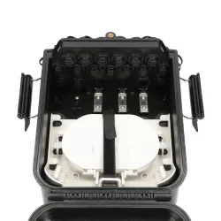 Extralink Jennifer Fiber optic terminal box 16 core, black, with connector