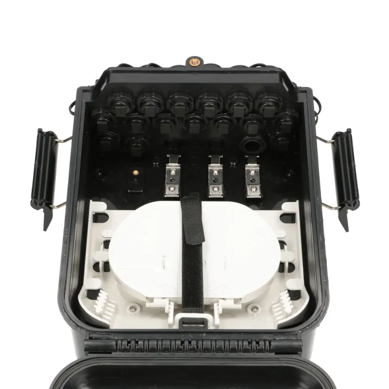 Extralink Jennifer Morsettiera fibra ottica 16 core, nero, con connettore