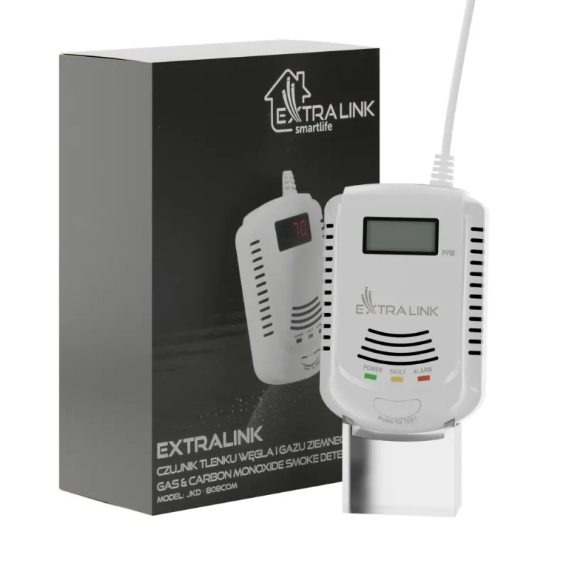 Extralink JKD-808COM Gas & carbon monoxide smoke detector 110dB