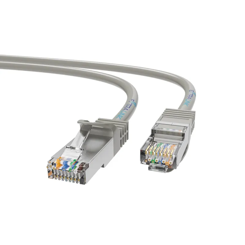 Extralink Cat.5e UTP CCA 1m LAN patchcord kroucený síťový kabel, PVC