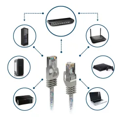 Extralink Cat.5e UTP CCA 1m LAN-Patchkabel Twisted-Pair-Netzwerkkabel, PVC