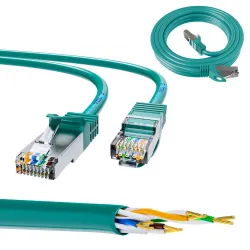 Extralink Kat.6 FTP 0,5m LAN-Patchkabel Kupferverdrillte Zweidrahtleitung, 1Gbps