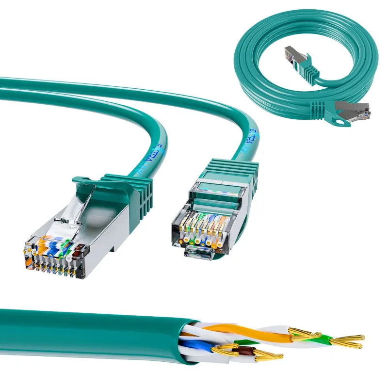 Extralink Kat.6 FTP 2m LAN Patchcord Coppia intrecciata in rame, 1Gbps