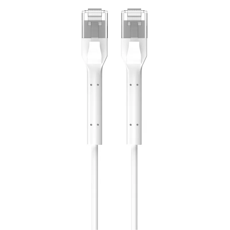 Extralink Kat.6A U/FTP 0.5m 1Gbps Biały Patchcord LAN Miedź Kabel sieciowy skrętka, łamana końcówka