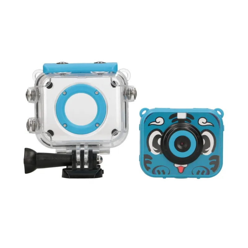 Extralink Kids Camera H18 Blau Kamera 1080P 30fps, IP68, 2.0" Bildschirm