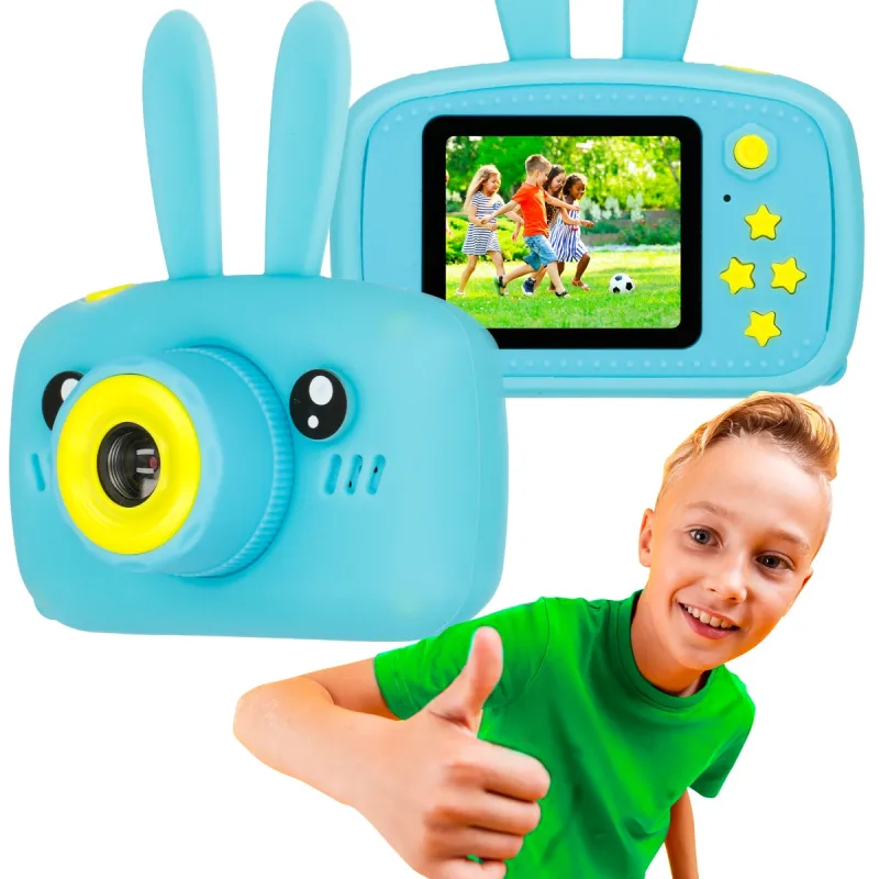 Extralink Kids Camera H23 Modrý Digitální fotoaparát 1080P 30fps, displej 2.0"