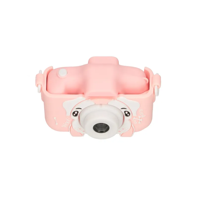 Extralink Kids Camera H28 Dual Růžový Digitální fotoaparát 1080P 30fps, displej 2.0"