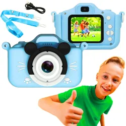 Extralink Kids Camera H31 Single Niebieski Aparat cyfrowy 1080P 30fps, wyświetlacz 2.0"