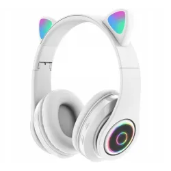 Extralink Kids Headphones Pro White Wired headphones Cat Ears
