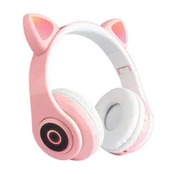 Extralink Kids Headphones Pro Rosa Cuffie cablate Orecchie da gatto