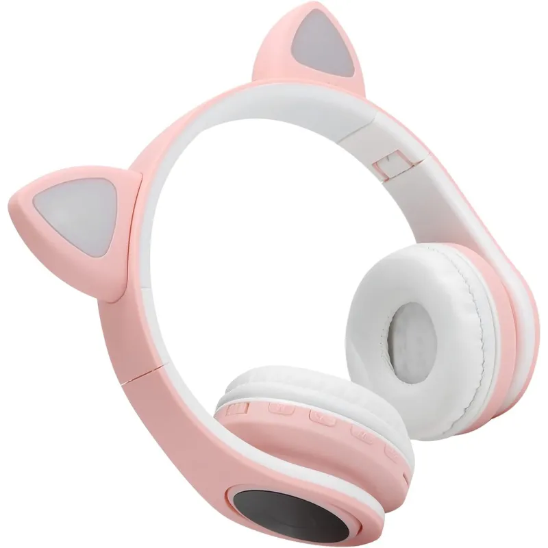 Extralink Kids Headphones Pro Rosa Kabelgebundene Kopfhörer Katzenohren