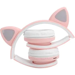 Extralink Kids Headphones Pro Pink Wired headphones Cat Ears