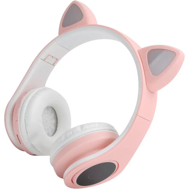 Extralink Kids Headphones Pro Pink Wired headphones Cat Ears