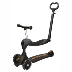 Extralink Kids Scooter Boss Ride Pro Nero Monopattino, bici senza pedali per bambini