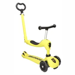Extralink Kids Scooter Boss Ride Pro Gialla Monopattino, bici senza pedali per bambini
