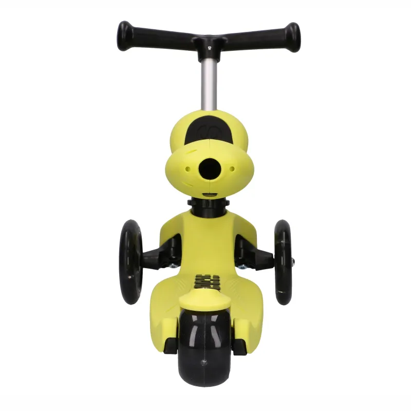 Extralink Kids Scooter Boss Ride Pro Gialla Monopattino, bici senza pedali per bambini