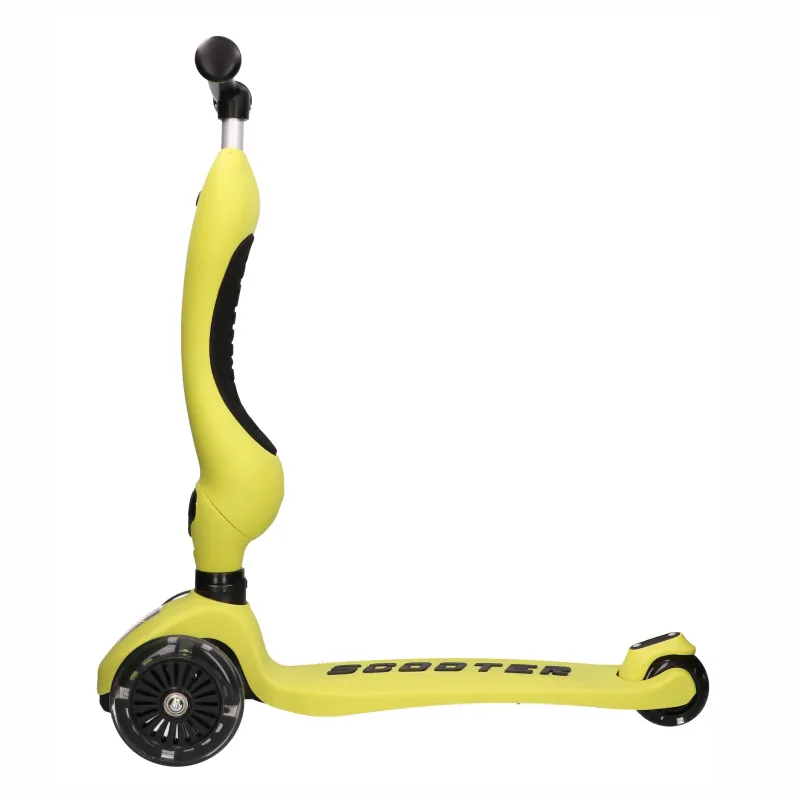 Extralink Kids Scooter Boss Ride Pro Žlutá Koloběžka, balanční kolo pro děti