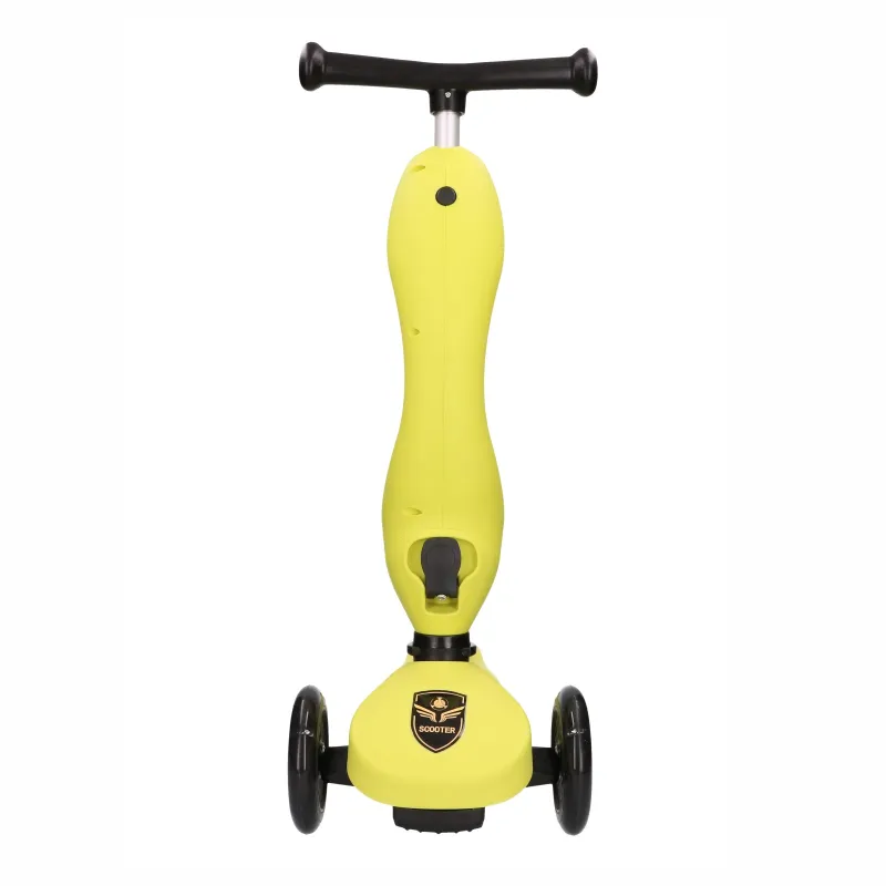 Extralink Kids Scooter Boss Ride Pro Gialla Monopattino, bici senza pedali per bambini