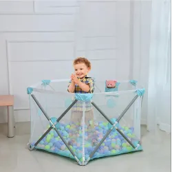 Extralink Kids Playpen, Foldable Playground and Dry Pool for Kids 140x68cm k-461